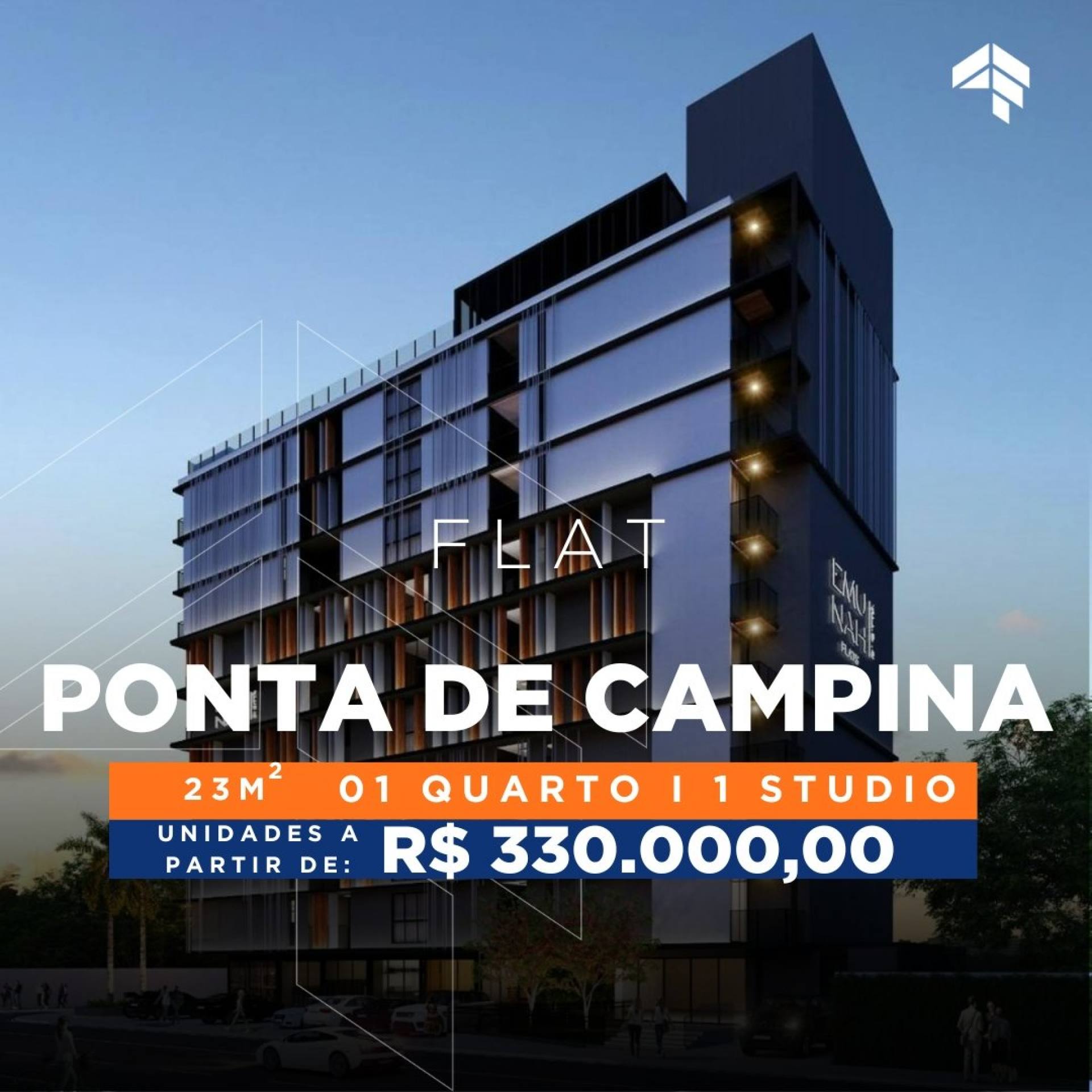 Studio Para Vender em Ponta de Campina, Cabedelo