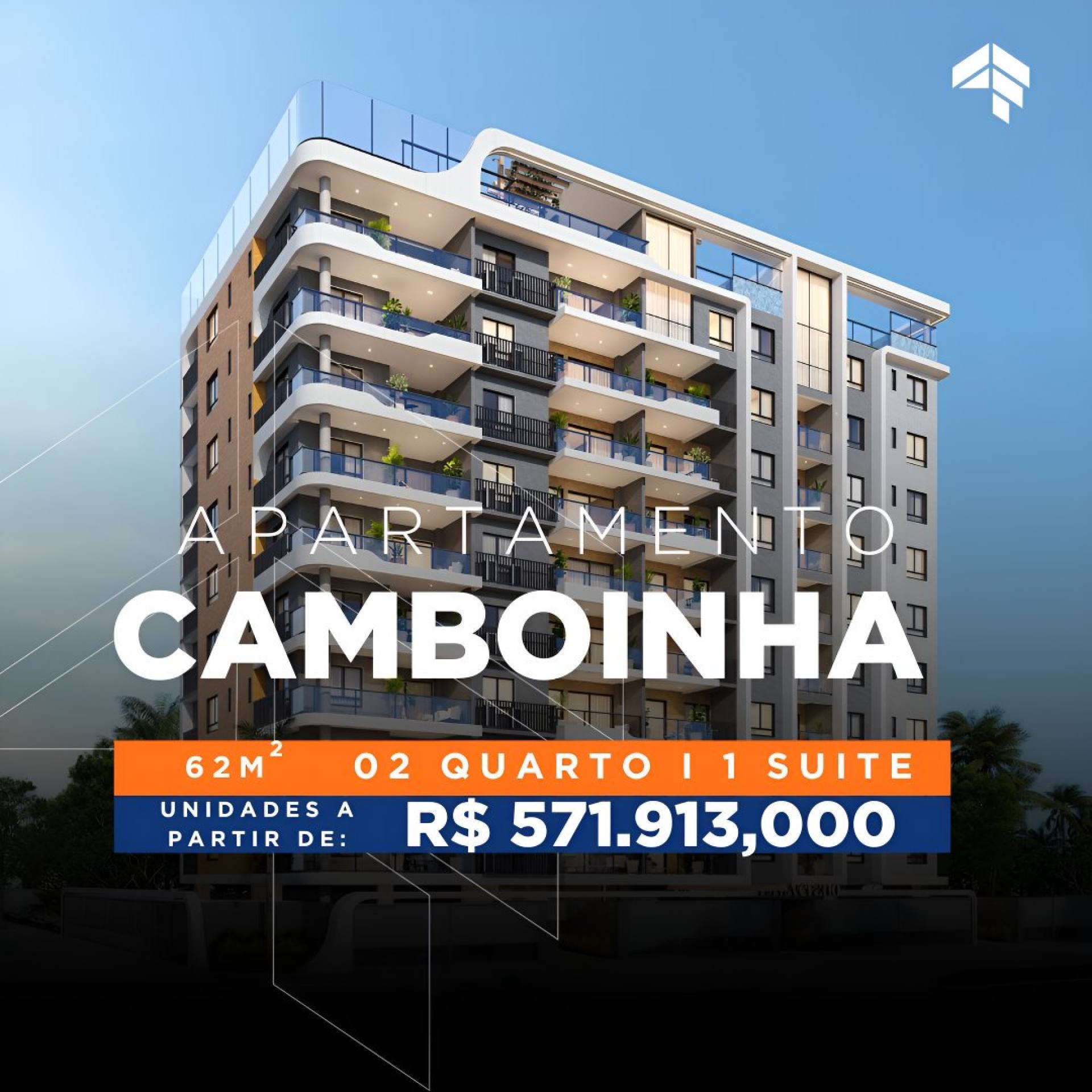 Apartamento Para Vender com 2 quartos 1 suítes no bairro Camboinha em Cabedelo