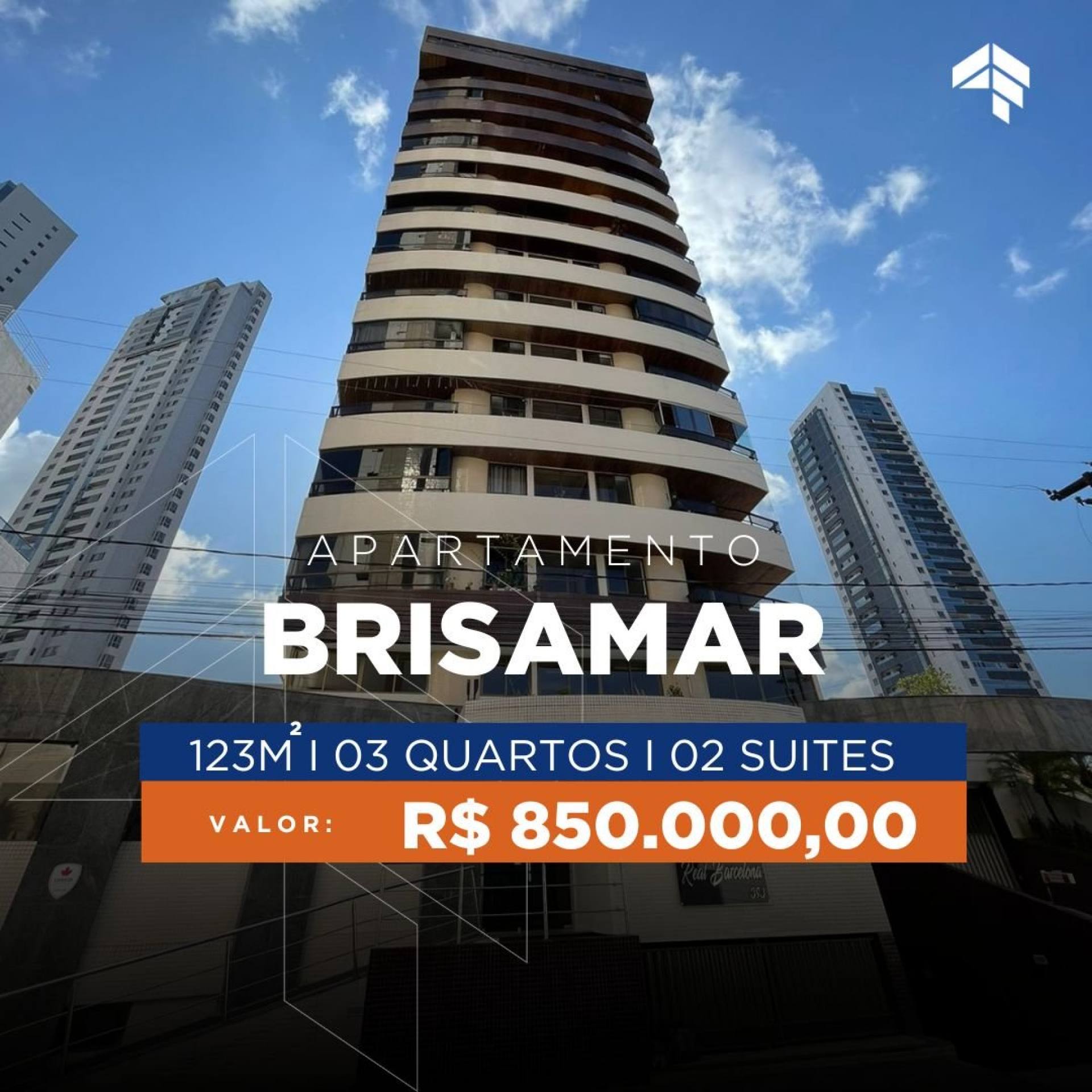 Apartamento Para Vender com 3 quartos no bairro Brisamar em João Pessoa