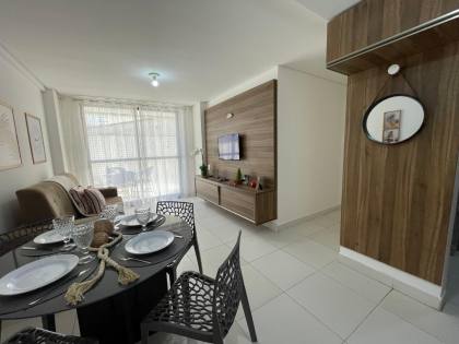 Lindo Apartamento Garden a beira mar, todo mobiliado, 2 quartos sendo 1 suite, Jardim Oceania