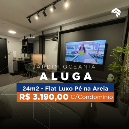 Flat Mobiliado à Beira-Mar no Jardim Oceania – Conforto e Praticidade para Morar Bem!