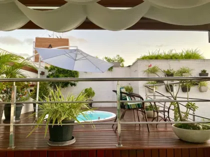 APARTAMENTO FRENTE MAR DO CABO BRANCO, TIPO COBERTURA DUPLEX, composto de 02 (dois) Área Total Privativa de 143,65 m2