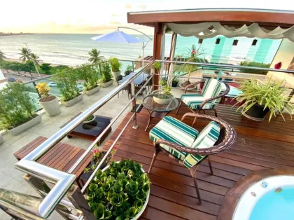 APARTAMENTO FRENTE MAR DO CABO BRANCO, TIPO COBERTURA DUPLEX, composto de 02 (dois) Área Total Privativa de 143,65 m2