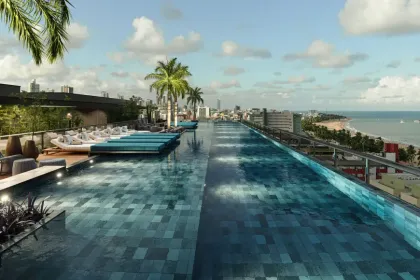 REPASSE, TABELA ABAIXO DO MERCADO EM CABO BRANCO. Flat com 1 Quarto e 1 banheiro à Venda, 17 m² por R$ 398.000