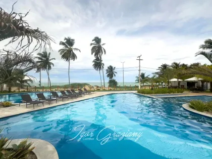 Para vender!  Pé na Areia, apartamento com 02 qtos s/01 suíte com lazer completo!
