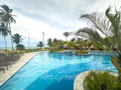 Para vender!  Pé na Areia, apartamento com 02 qtos s/01 suíte com lazer completo!