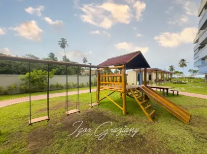 Para vender!  Pé na Areia, apartamento com 02 qtos s/01 suíte com lazer completo!