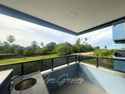Para vender!  Pé na Areia, apartamento com 02 qtos s/01 suíte com lazer completo!