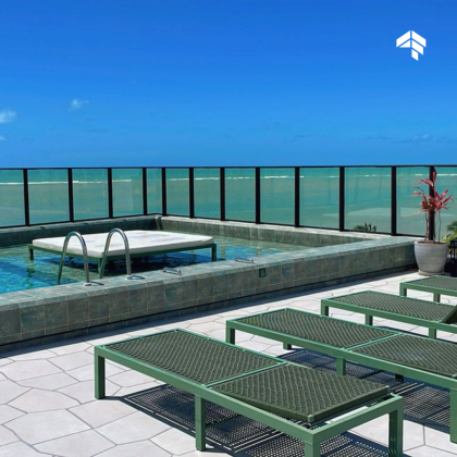 Flat Beira-Mar do JARDIM OCEANIA PRONTO PARA INVESTIR!