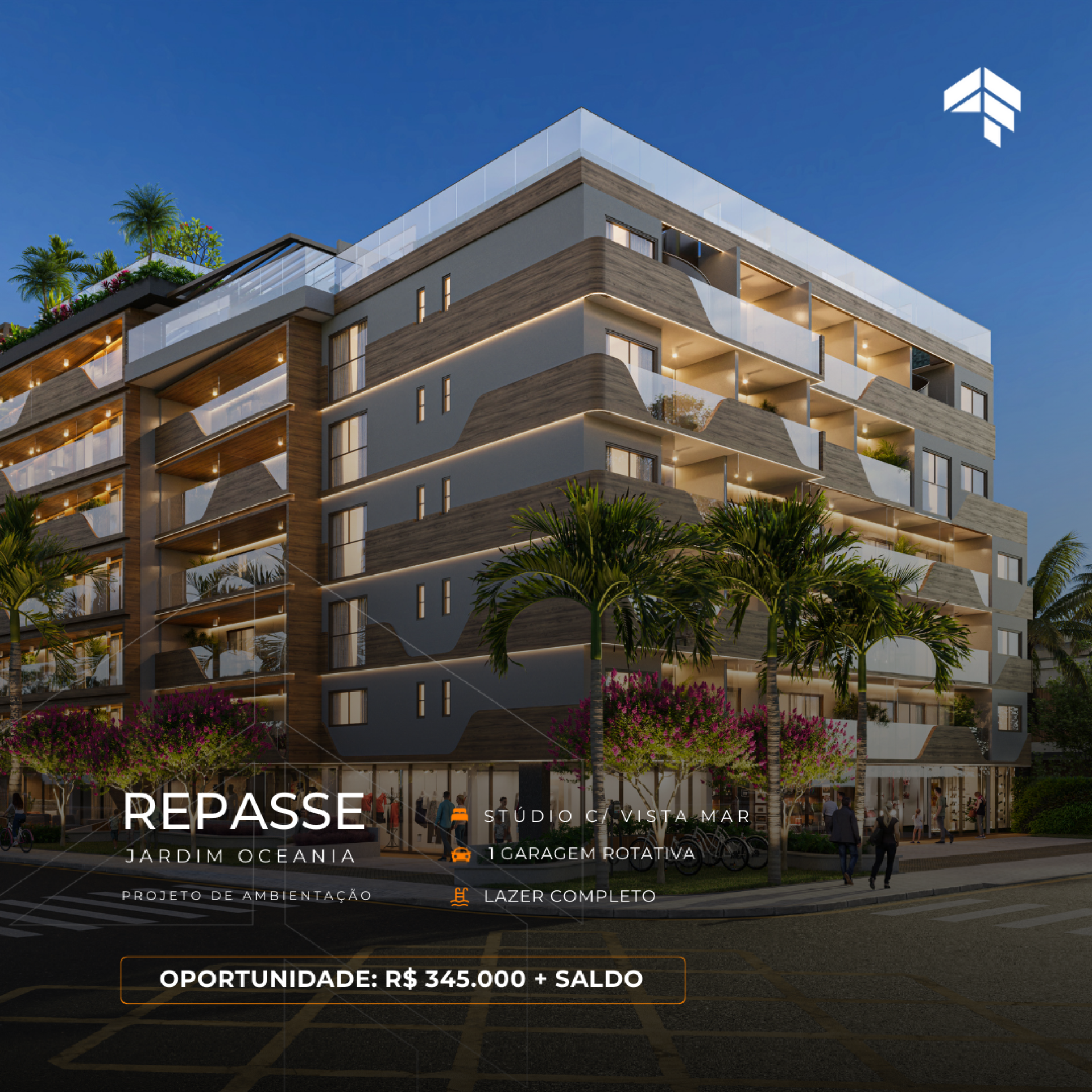 Repasse Apartamento Studio, 26m², Jardim Oceania - Joao Pessoa/PB