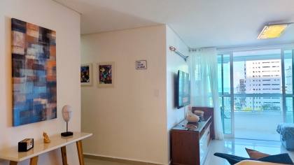 APARTAMENTO COM 121M² C/ 3 QUARTOS S/ 2 SUITES + DCE. A 250 METROS DA PRAIA DO JARDIM OCEANIA - JOAO PESSOA PB