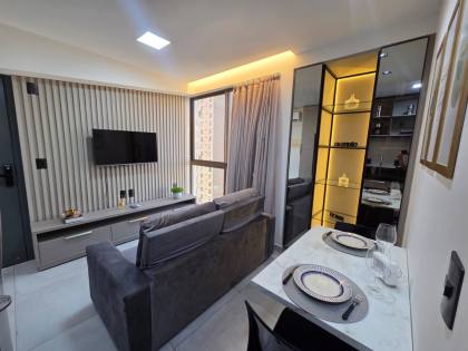 APTO C/ 1 QUARTO TODO MOBILIADO EM TAMBAU — Modernidade, Conforto e Localizacao Imbativel!