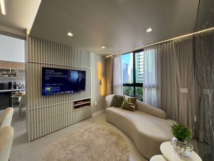 Casa vertical c/ 3 Suítes, 120m2, Toda Mobiliada - Luxo e Sofisticação na Praia de Tambaú