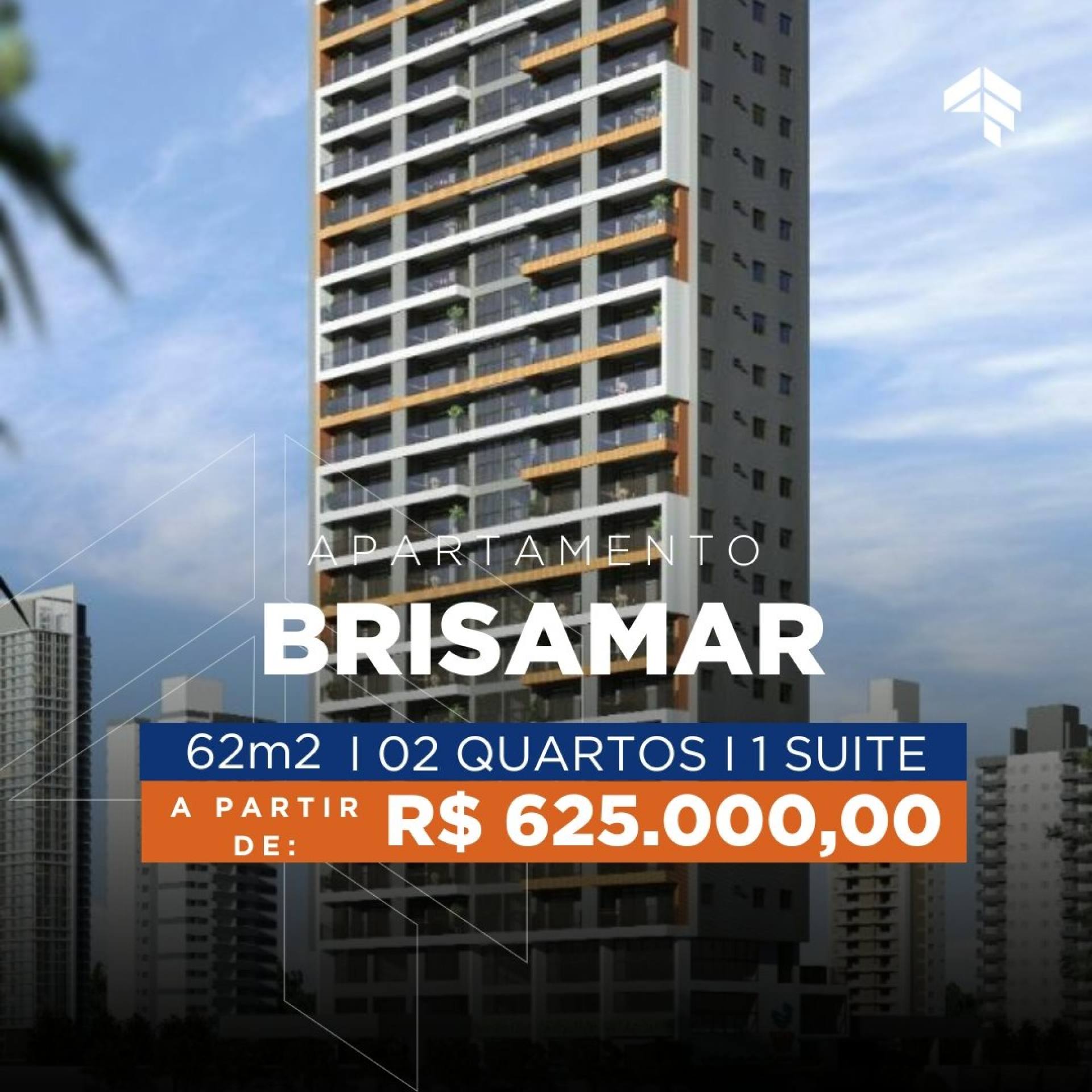 Apartamento com 2 Quartos à venda, 62 m² por R$ 625.000 - Brisamar - João Pessoa/PB