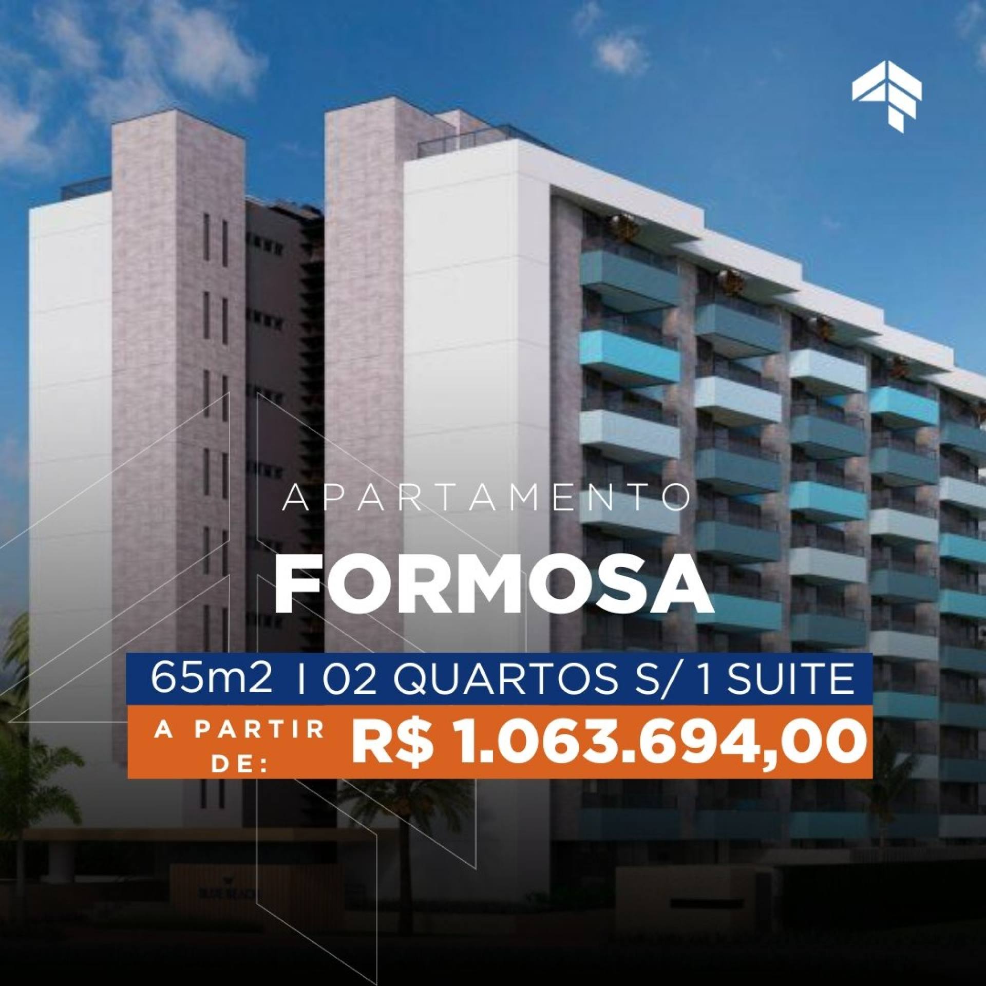 Apartamento com 2 ou 3 Quartos à venda, 65 m² a partir de R$ 1.063.694,21 - Formosa - Cabedelo/PB
