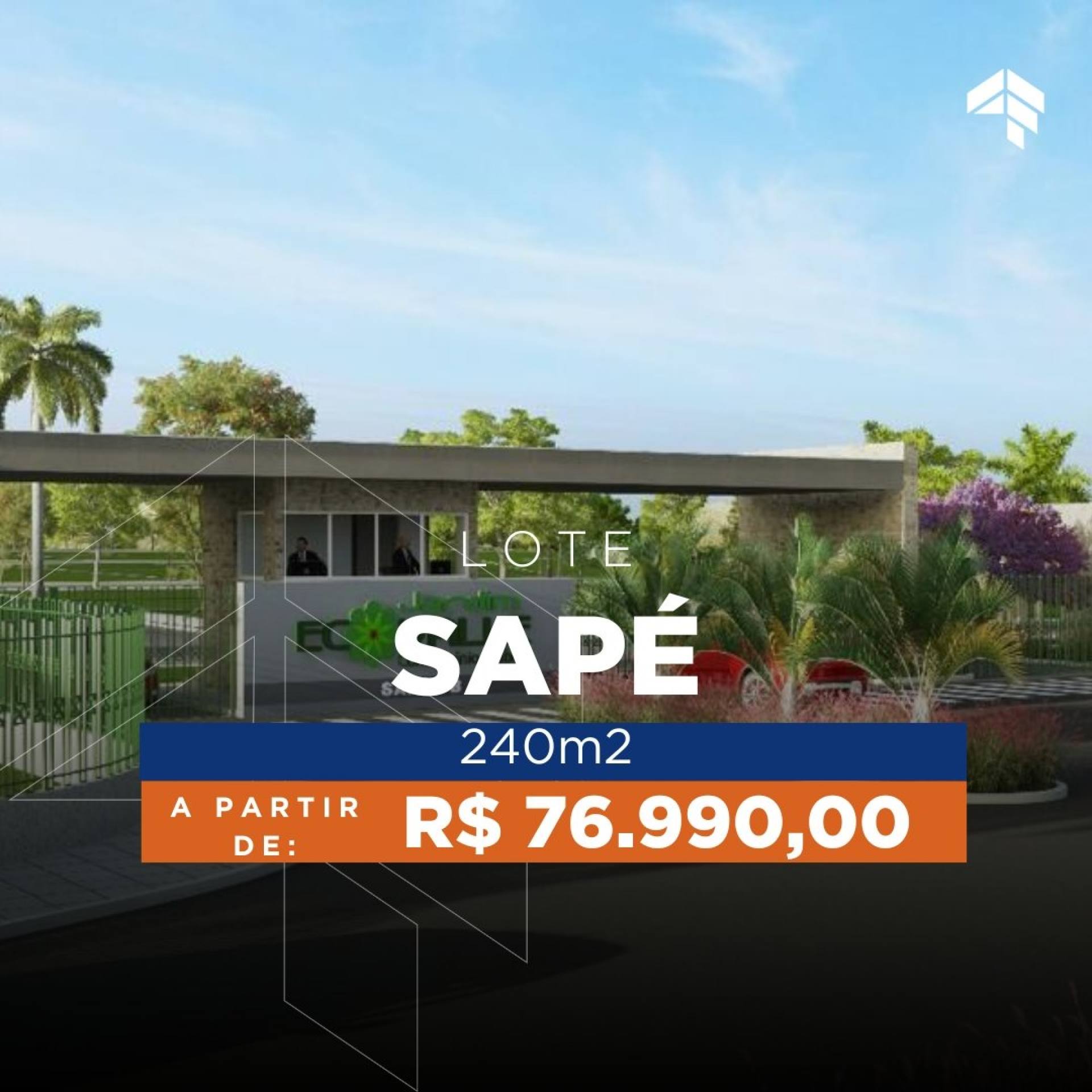 Terreno à venda, 240 m² por R$ 76.990,00 - Centro - Sapé/PB