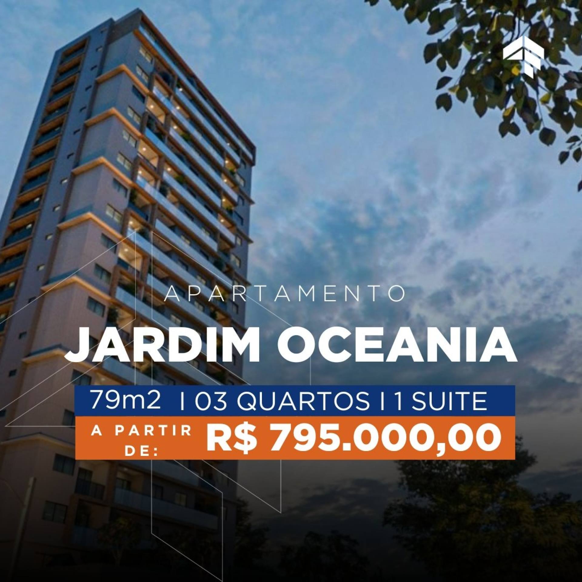 Apartamento com 3 Quartos à venda, 79m² por R$ 795.000,00 - Jardim Oceania - João Pessoa/PB