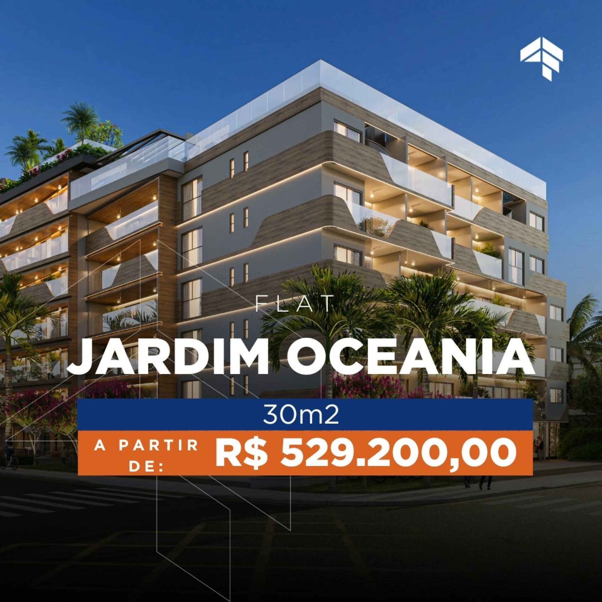 Apartamentos Studio, 1 e 2 Quartos à venda, 15 a 162m² a partir de R$ 529.600,00 - Jardim Oceania - João Pessoa/PB