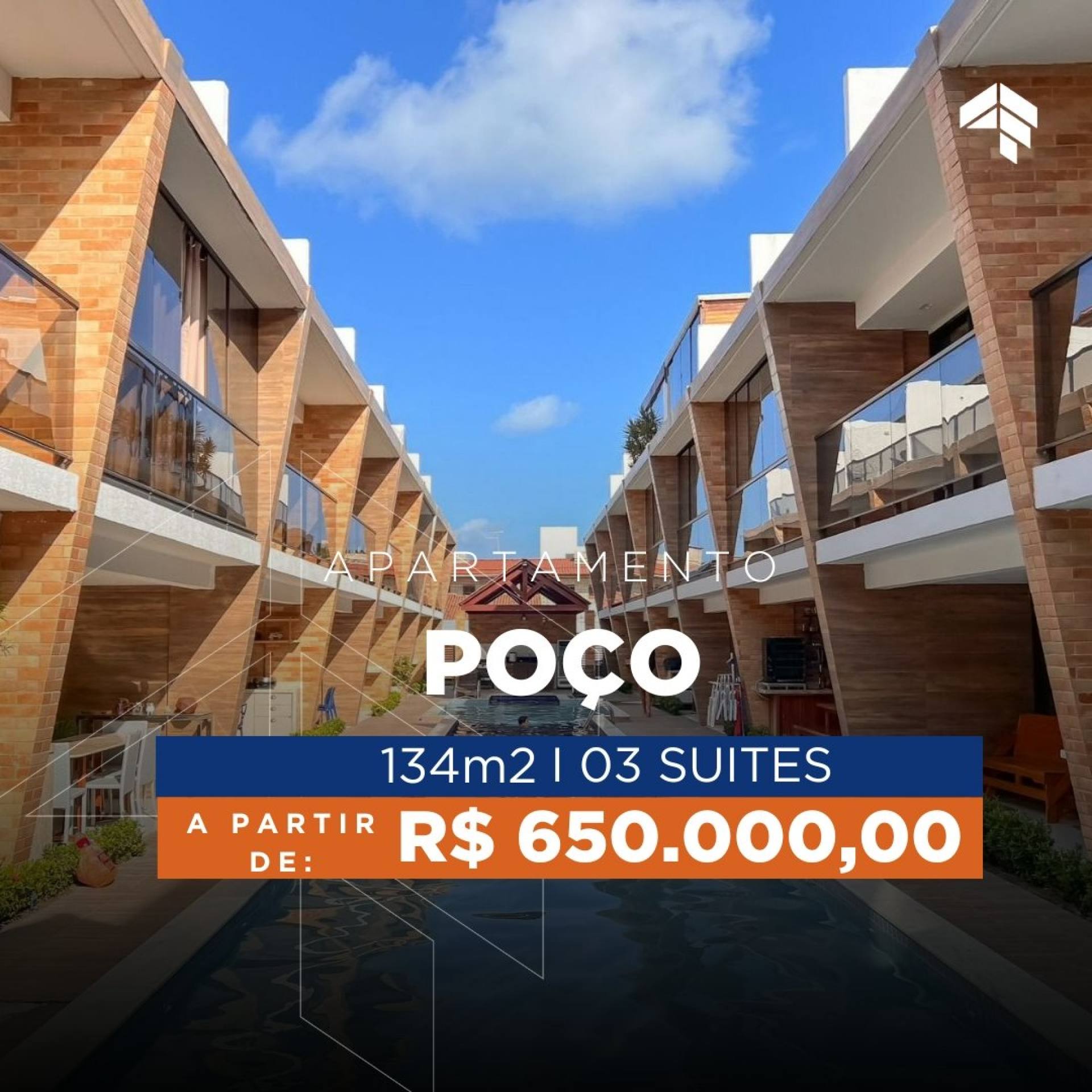 Apartamento com 3 Suítes à venda, 134 m² por R$ 650.000 - Poço - Cabedelo/PB