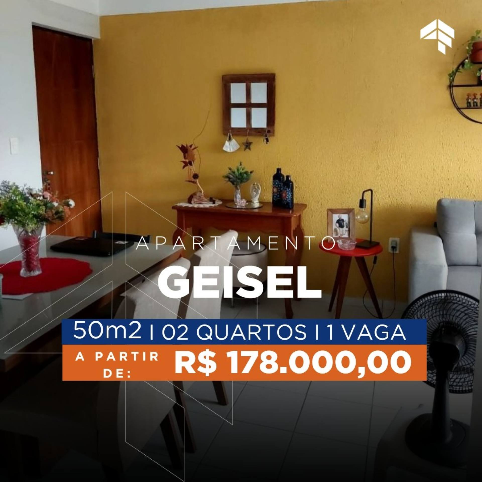 Apartamento com 2 Quartos, 50 m² - venda por R$ 178.000 - Geisel - João Pessoa/PB