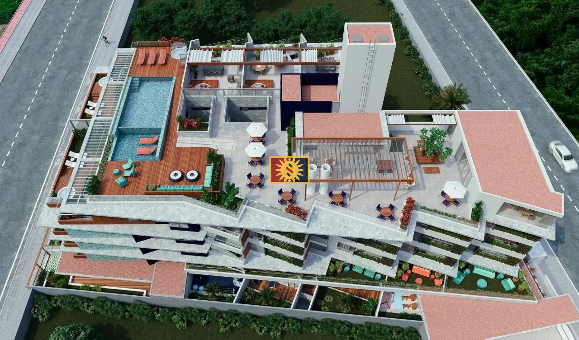 Apartamento Para Vender com 1 quarto 1 suíte no bairro Cabo Branco em João Pessoa