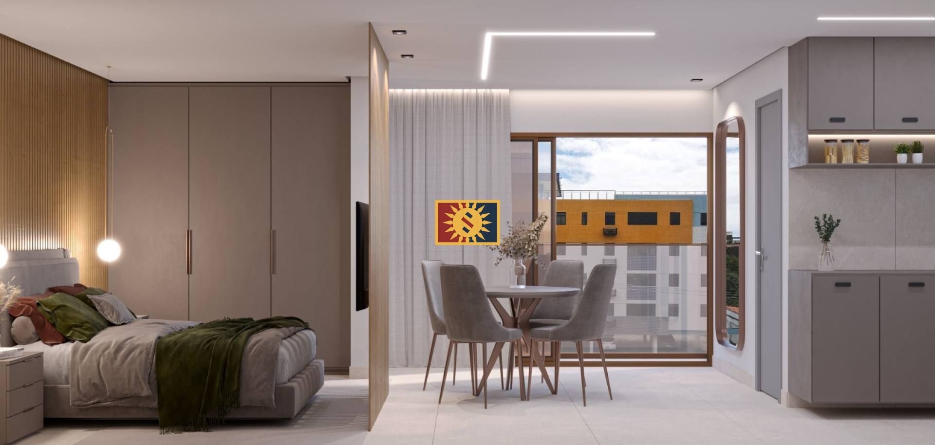 Flat Para Vender com 01 quarto no bairro Manaíra em João Pessoa