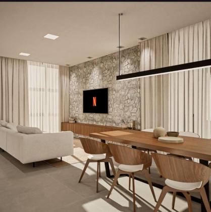 Casa em alto padrão com piscina.
