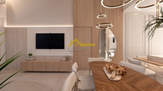 Casa moderna com 3 quartos sendo 1 suíte e área de lazer com piscina.