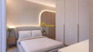 Casa moderna com 3 quartos sendo 1 suíte e área de lazer com piscina.