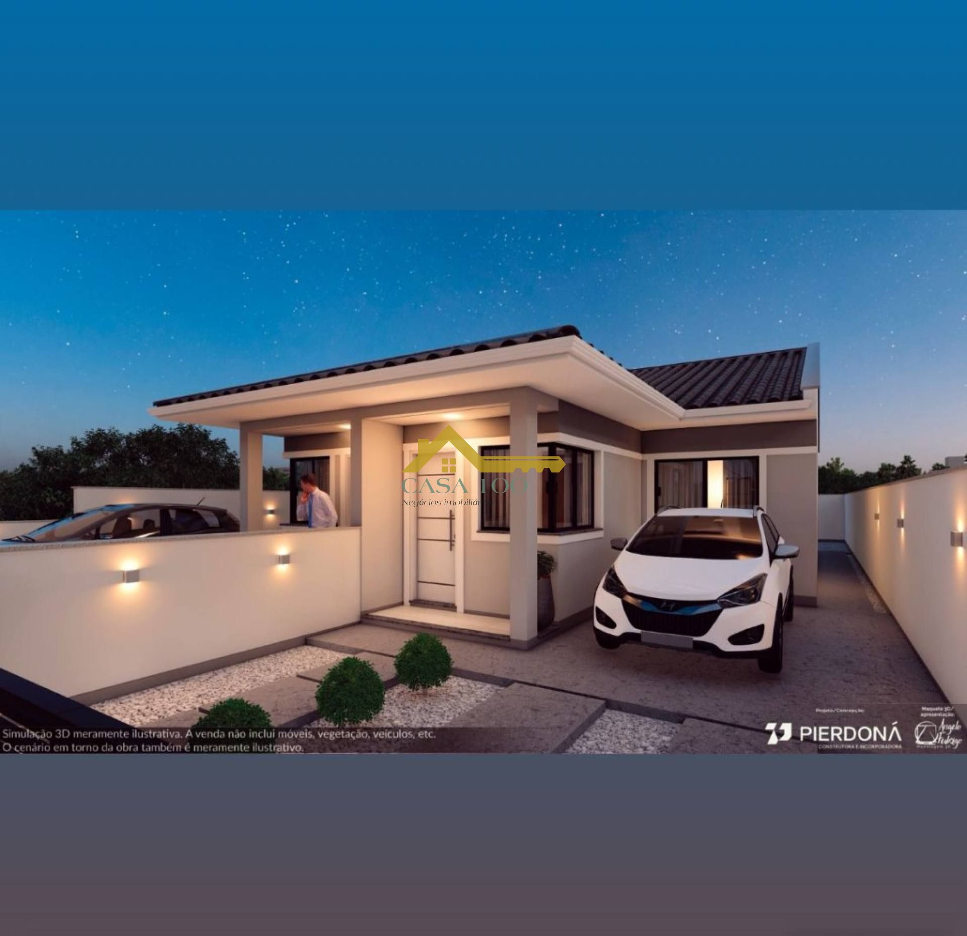 Casa germinada com suíte