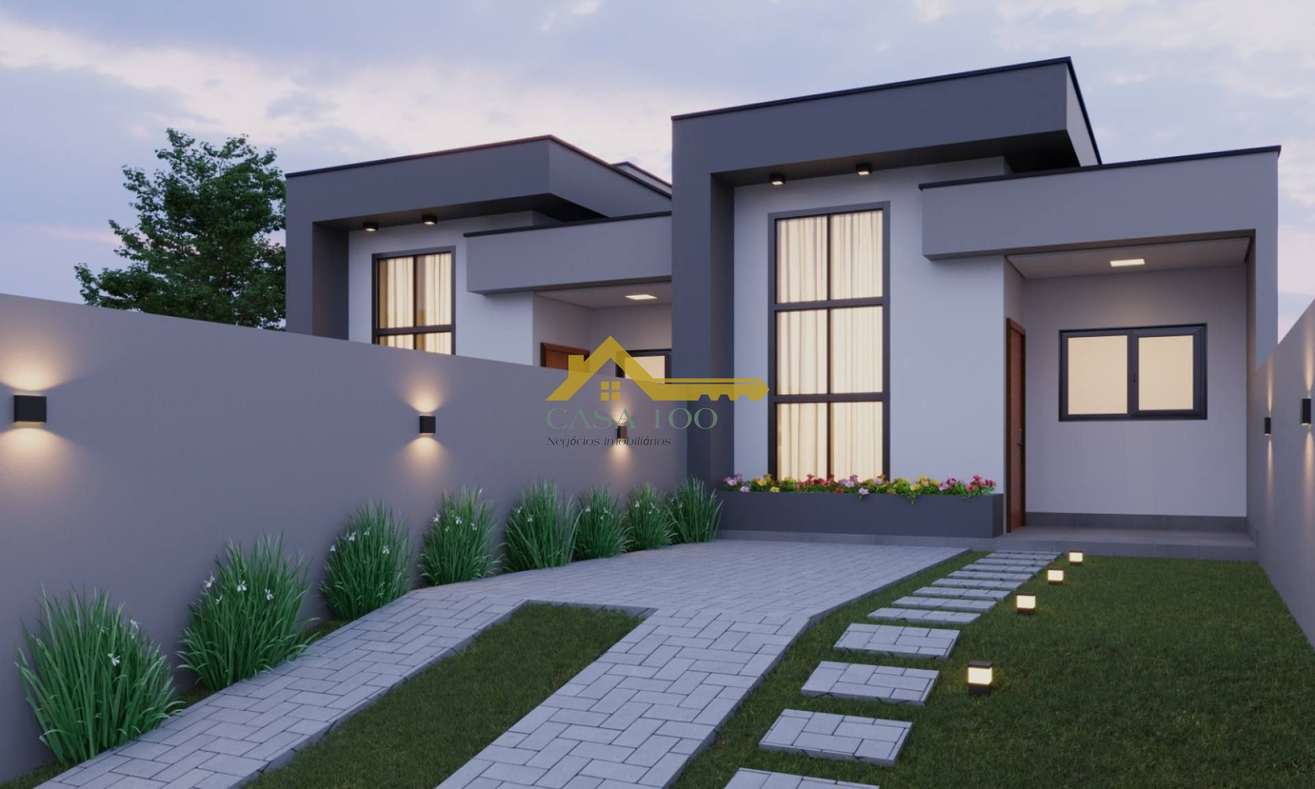 Casa em alto padrão com piscina .