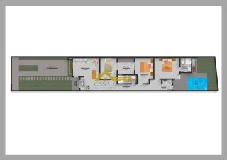 Casa em alto padrão com piscina .