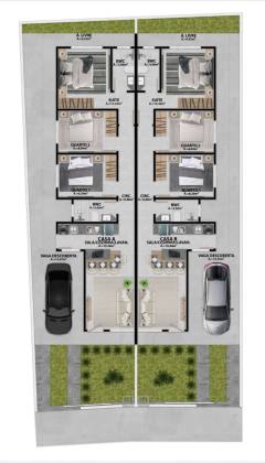 Casa Para Vender com 3 quartos 1 suítes no bairro Bosque de São José