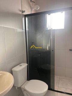 Apto dois dormitórios com suíte, sacada e churrasqueira.