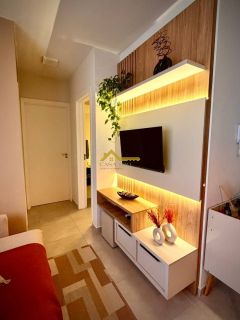 Apartamento 100% mobiliado e decorado!