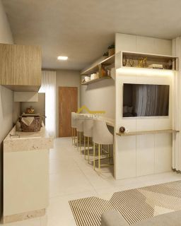 Casa geminada com dois quartos - São josé