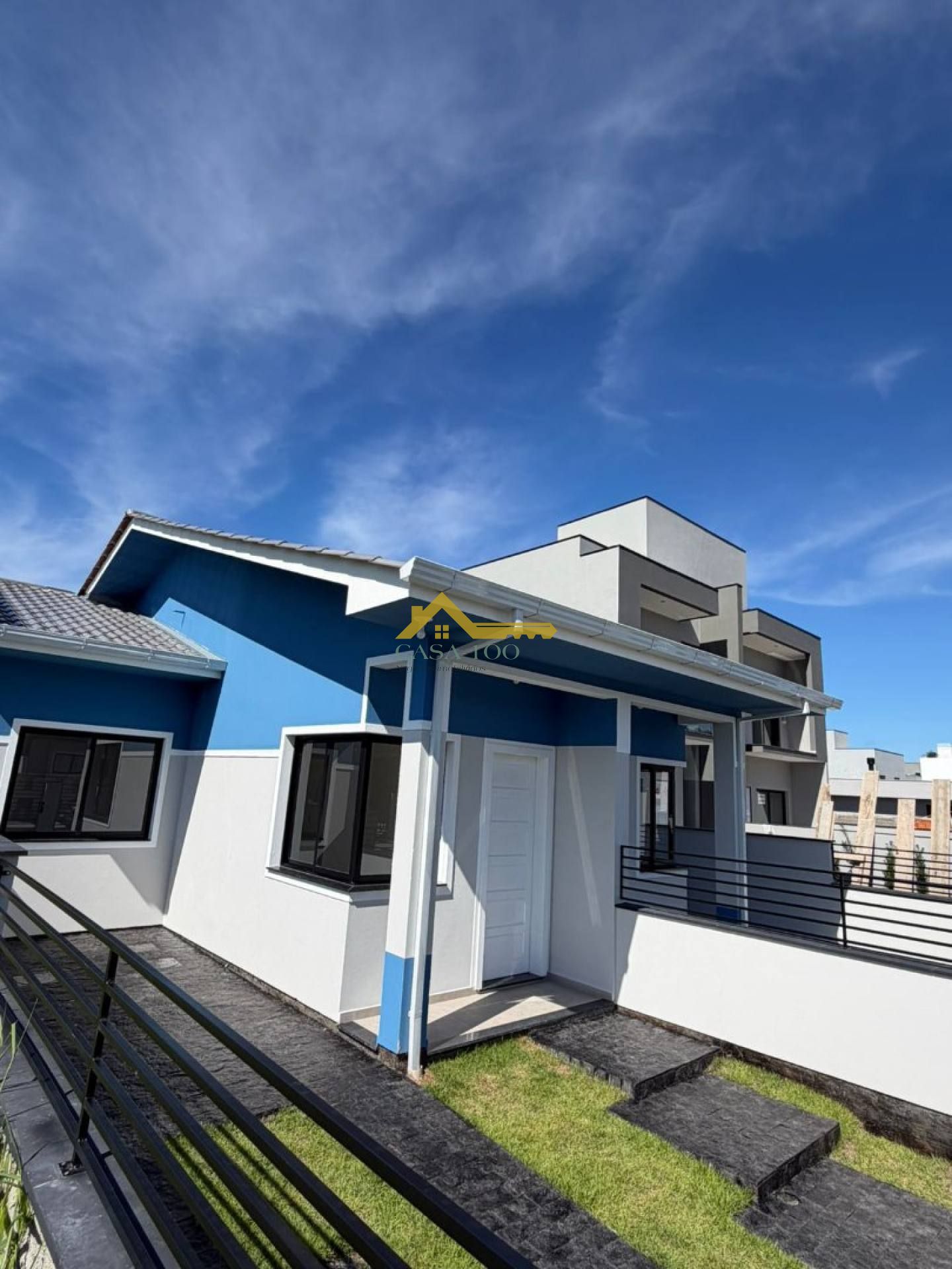 Casa 02 Dormitórios Á Venda No Loteamento Novo Horizonte Forquilhas
