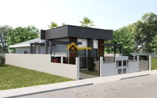 Casa 02 Dormitórios 01 suite  Á Venda no loteamento alto de Potecas sc