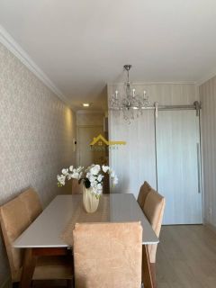 Apto semimobiliado, andar alto em Campinas - São José