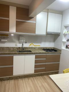 Apto semimobiliado, andar alto em Campinas - São José