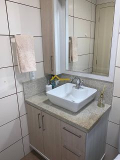 Apto semimobiliado, andar alto em Campinas - São José
