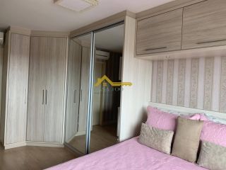 Apto semimobiliado, andar alto em Campinas - São José