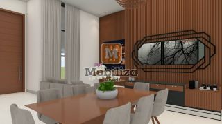 Casa térrea com 4 suítes em construção - Condomínio Ecoville 248m²