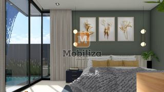 Casa térrea com 4 suítes em construção - Condomínio Ecoville 248m²