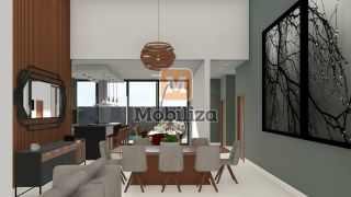 Casa térrea com 4 suítes em construção - Condomínio Ecoville 248m²