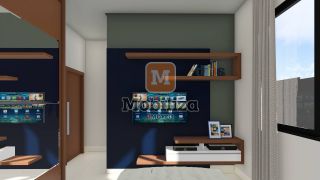 Casa térrea com 4 suítes em construção - Condomínio Ecoville 248m²