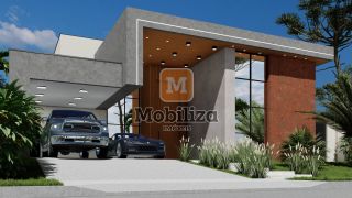 Casa térrea com 4 suítes em construção - Condomínio Ecoville 248m²