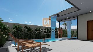 Casa térrea com 4 suítes em construção - Condomínio Ecoville 248m²