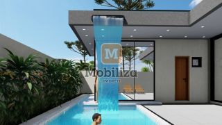 Casa térrea com 4 suítes em construção - Condomínio Ecoville 248m²