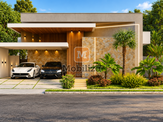 Casa de alto padrão à venda no Condomínio Ecoville com 3 suítes e área de lazer privativa